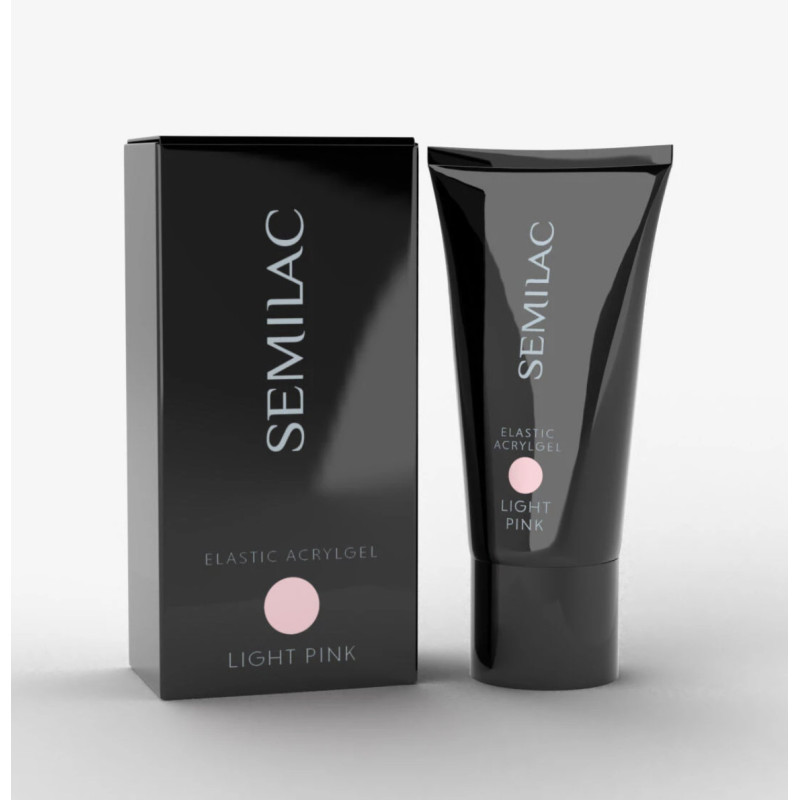 Light Pink - ELASTIC ACRYLGEL (Double Flex) 30 g Semilac-ACRYLGEL-Double Beauty Shop