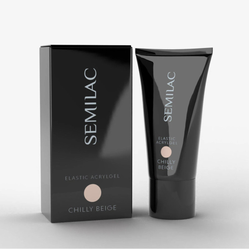 Chilly Beige - ELASTIC ACRYLGEL (Double Flex) 30 g Semilac-ACRYLGEL-Double Beauty Shop