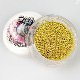GOLD - METALLPERLEN (1mm) ZooNail