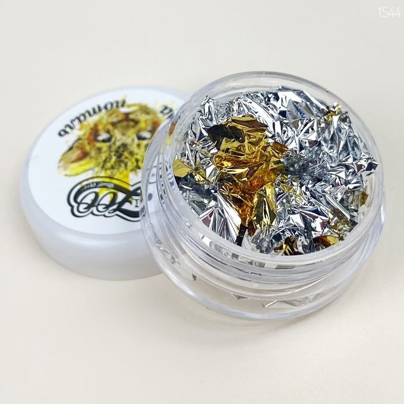 GOLD-SILVER - FLAKES ZooNail-FLAKES-Double Beauty Shop
