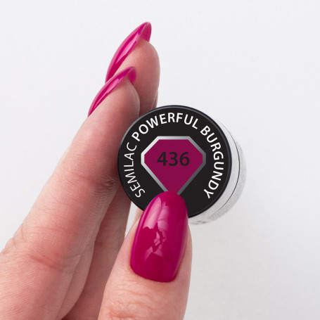 436 POWERFUL BURGUNDY UV Nagellack 7ml Semilac
