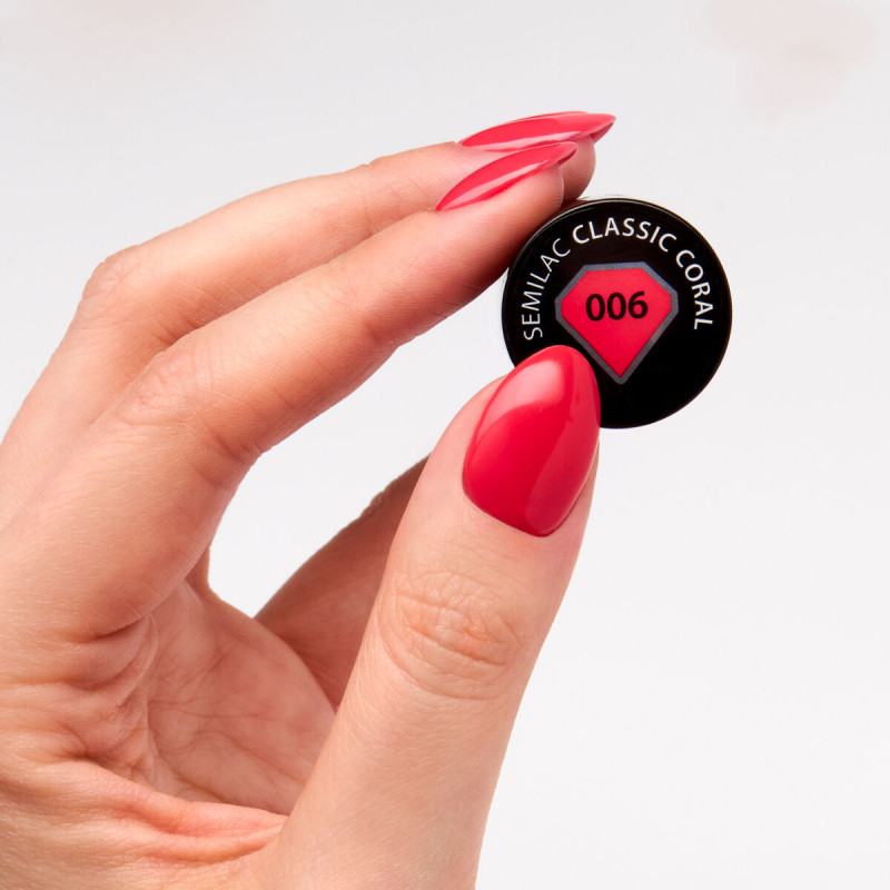 006 Classic Coral - UV Nagellack Semilac  7 ml-Alle Farben SEMILAC-Double Beauty Shop