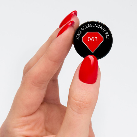 063 Legendary Red - UV Nagellack 7ml Semilac
