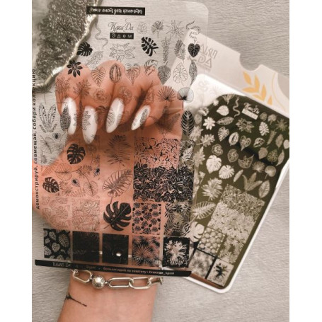 04 PARADISE stamping schablone + design blatt TAKIDA