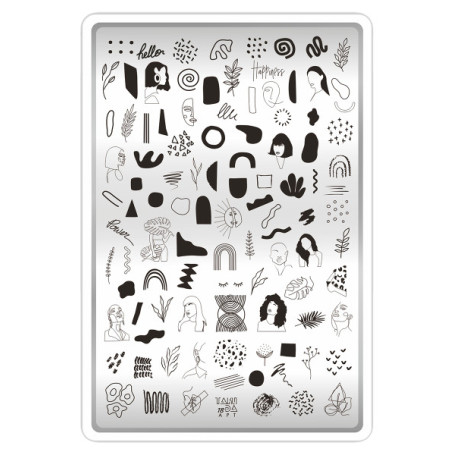 18 ART stamping schablone + design blatt TAKIDA