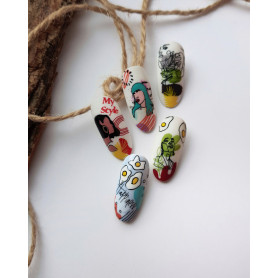 18 ART stamping schablone + design blatt TAKIDA 2