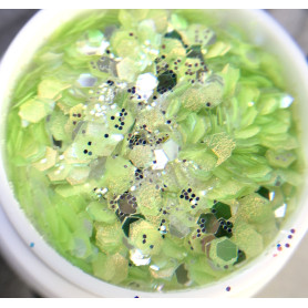 LIME Frost - Glitter MIX IBDI Nails