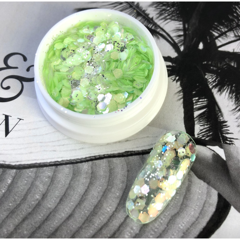 LIME Frost - Glitter MIX IBDI Nails-Online-Shop-Double Beauty Shop