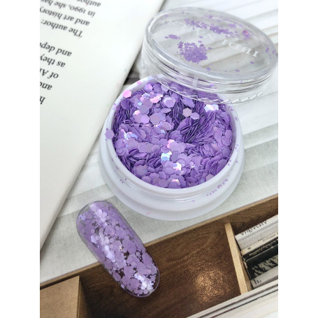 LILAC Opal - Glitter MIX IBDI Nails