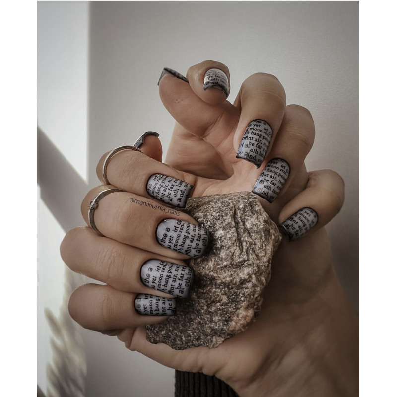 0003 by Davydova Matte stamping schablone + design blatt ART STAMPING-ALLE SCHABLONEN-Double Beauty Shop