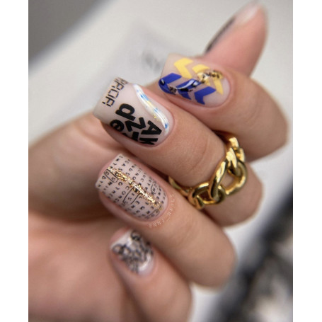 0003 by Davydova Matte stamping schablone + design blatt ART STAMPING