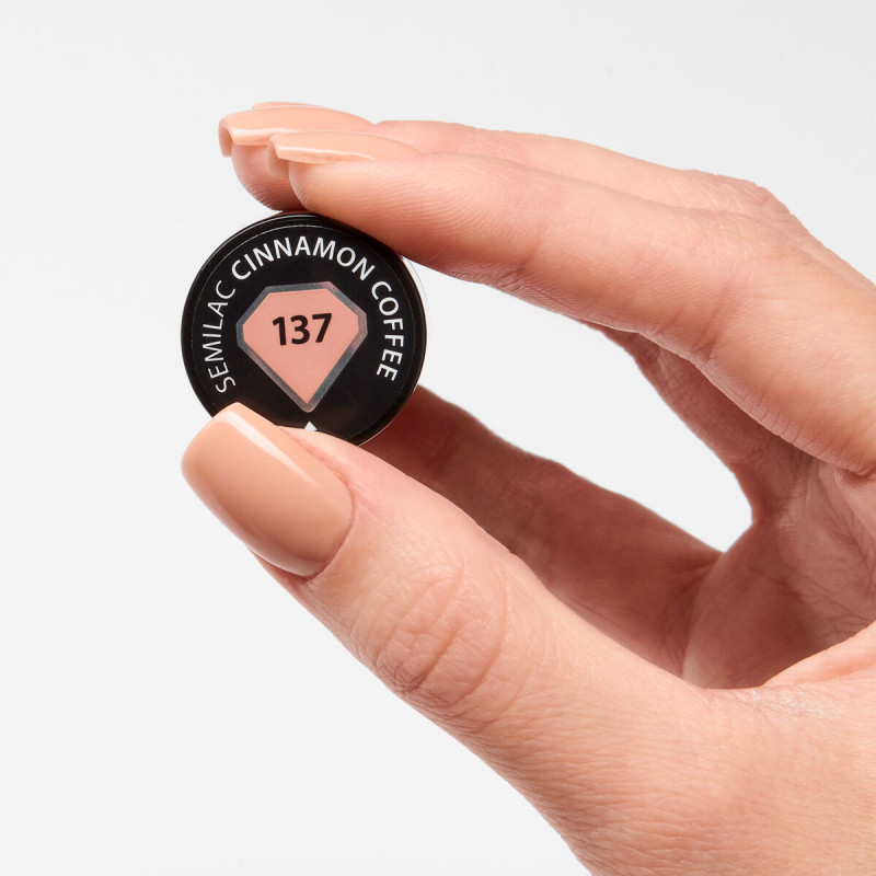 137 Cinnamon Coffee - UV Nagellack Semilac 7ml-Alle Farben SEMILAC-Double Beauty Shop