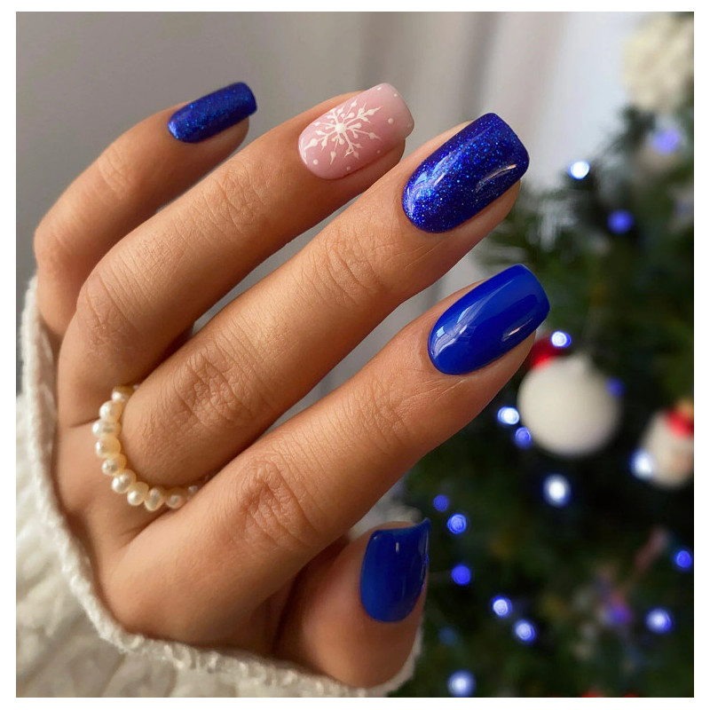 308 FESTIVE BLUE UV Nagellack 7ml Semilac-Online-Shop-Double Beauty Shop