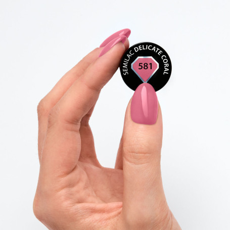 581 DELICATE CORAL - UV Nagellack 7ml Semilac