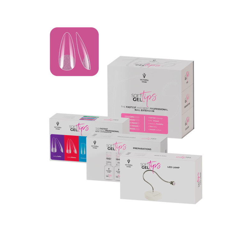 SET MEDIUM ALMOND - set SOFT GEL TIPS VICTORIA VYNN-TIPS-Double Beauty Shop