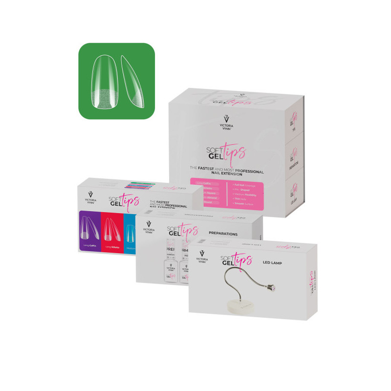 SET SHORT ROUND - set SOFT GEL TIPS VICTORIA VYNN-TIPS-Double Beauty Shop