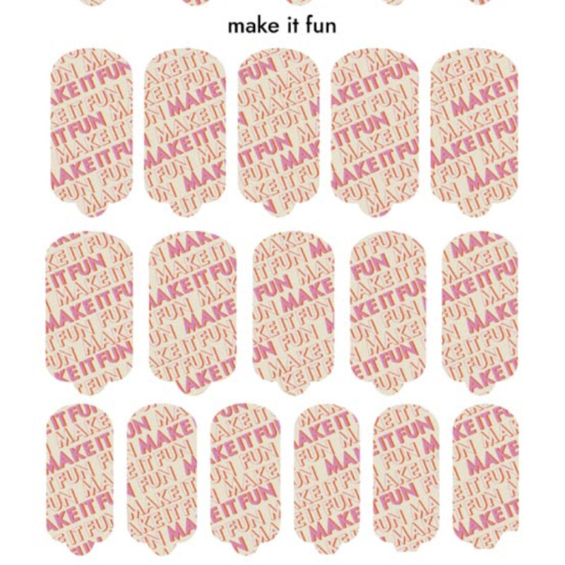 Nagelfolie Make it Fun - Nail Wraps by Provocative Nails-NAIL WRAPS SELBSTKLEBEND-Double Beauty Shop