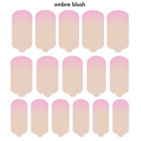 Nagelfolie Ombre blush - Nail Wraps by Provocative Nails 2