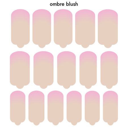 Nagelfolie Ombre blush - Nail Wraps by Provocative Nails