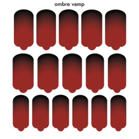 Nagelfolie Ombre vamp - Nail Wraps by Provocative Nails 2