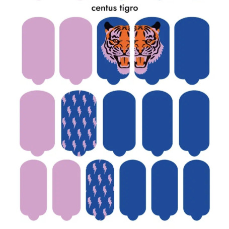 Nagelfolie Centus tigro - Nail Wraps by Provocative Nails