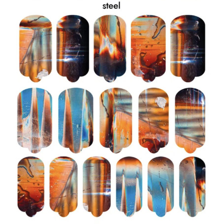 Nagelfolie Steel - Nail Wraps by Provocative Nails