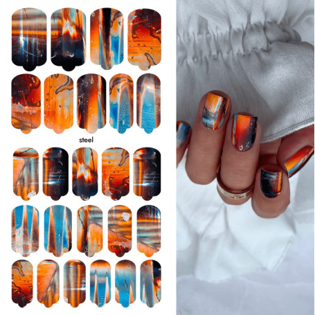Nagelfolie Steel - Nail Wraps by Provocative Nails