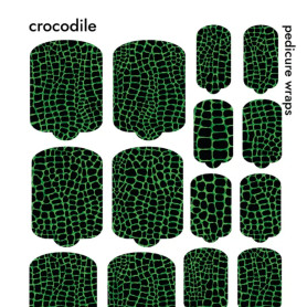 Nagelfolie Crocodile - PEDIKÜRE Nail Wraps by Provocative... 2