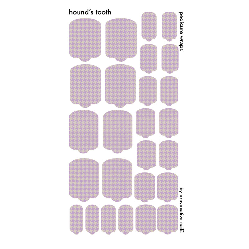 Nagelfolie Hound's tooth - PEDIKÜRE Nail Wraps by Provocative Nails-NAIL WRAPS SELBSTKLEBEND-Double Beauty Shop