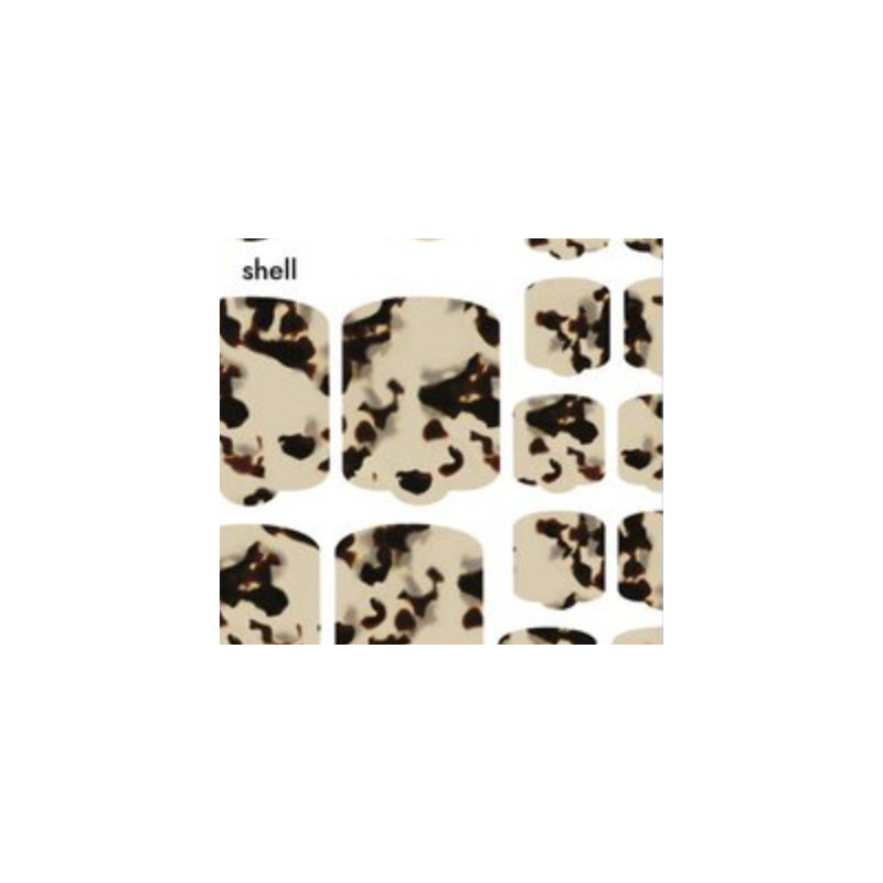 Nagelfolie Shell - PEDIKÜRE Nail Wraps by Provocative Nails-NAIL WRAPS SELBSTKLEBEND-Double Beauty Shop