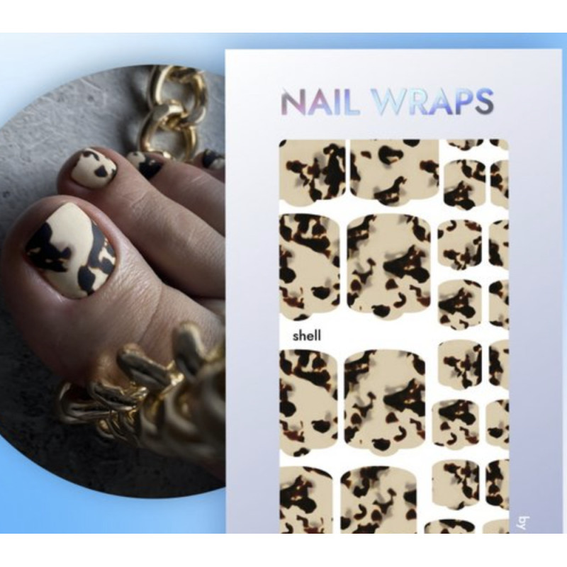 Nagelfolie Shell - PEDIKÜRE Nail Wraps by Provocative Nails