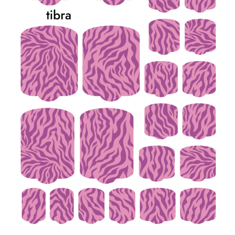 Nagelfolie Tibra - PEDIKÜRE Nail Wraps by Provocative Nails-NAIL WRAPS SELBSTKLEBEND-Double Beauty Shop