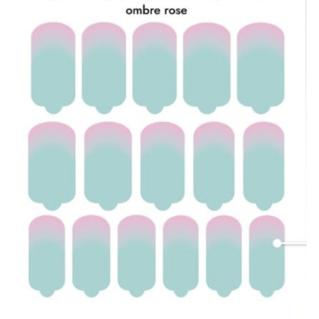 Nagelfolie Ombre rose - Nail Wraps by Provocative Nails