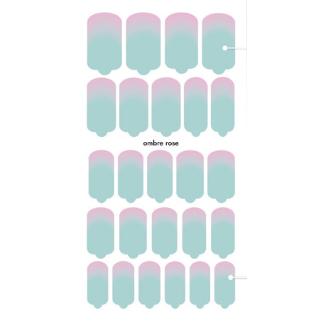 Nagelfolie Ombre rose - Nail Wraps by Provocative Nails