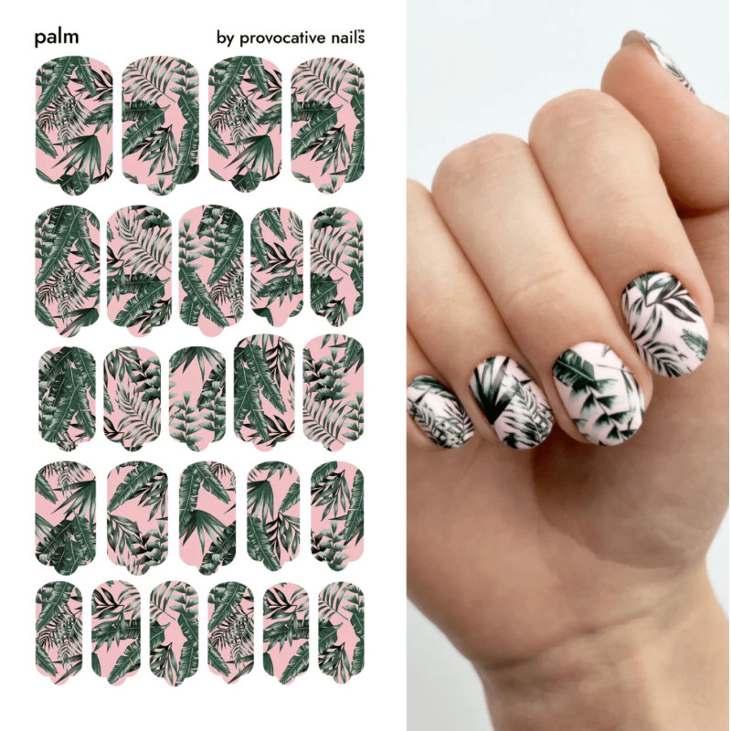 Nagelfolie Palm - Nail Wraps by Provocative Nails-NAIL WRAPS SELBSTKLEBEND-Double Beauty Shop