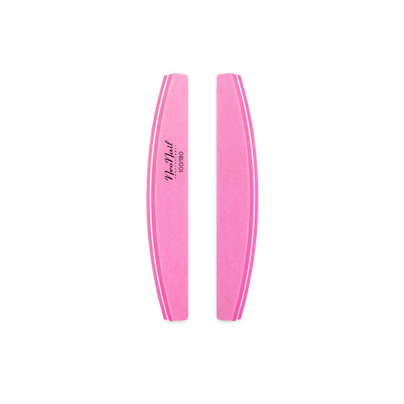 POLIERFEILE 100/180- rosa Neonail-Feilen und Buffer-Double Beauty Shop