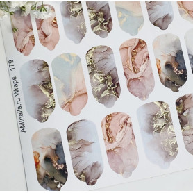 Nagelfolie 179 Nail Wraps für Maniküre AMINAILS