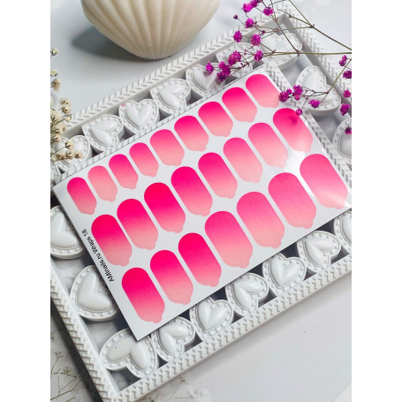 Nagelfolie 18 Nail Wraps für Maniküre AMINAILS