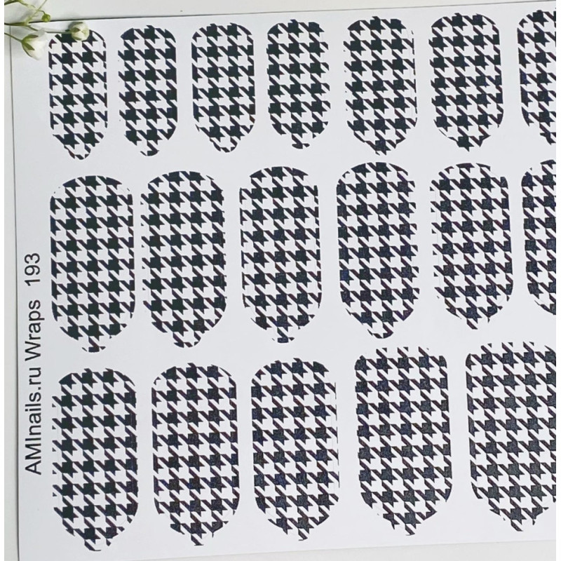 Nagelfolie 193 Nail Wraps für Maniküre AMINAILS-NAIL WRAPS SELBSTKLEBEND-Double Beauty Shop