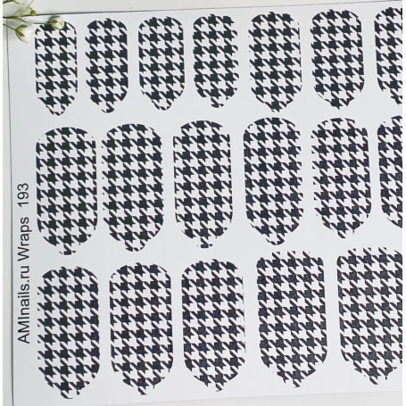 Nagelfolie 193 Nail Wraps für Maniküre AMINAILS