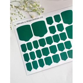 Nagelfolie 235 Nail Wraps für Pediküre AMINAILS 2