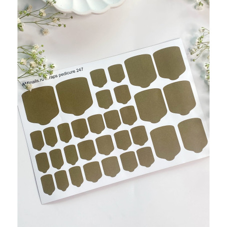 Nagelfolie 247 Nail Wraps für Pediküre AMINAILS