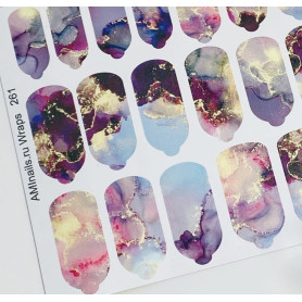 Nagelfolie 261 Nail Wraps für Maniküre AMINAILS