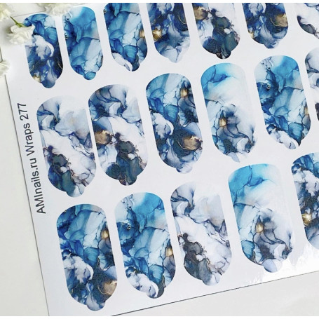 Nagelfolie 277 Nail Wraps für Maniküre AMINAILS