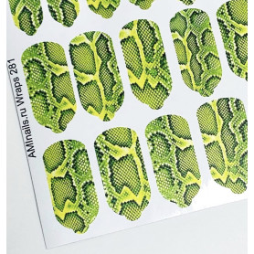 Nagelfolie 281 Nail Wraps für Maniküre AMINAILS