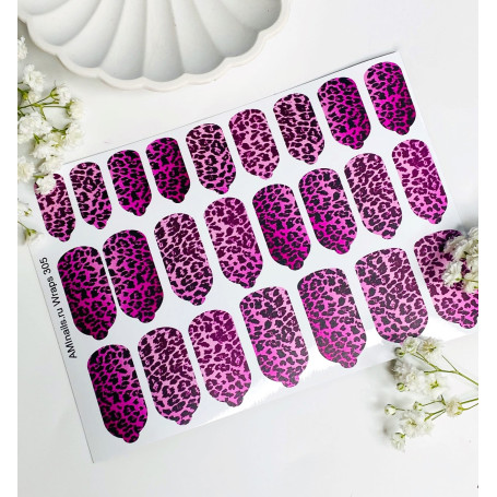 Nagelfolie 305 Nail Wraps für Maniküre AMINAILS