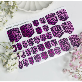 Nagelfolie 322 Nail Wraps für Pediküre AMINAILS 2