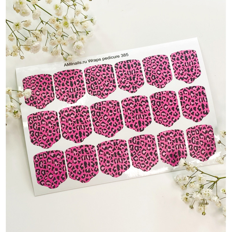Nagelfolie 385 Nail Wraps für Pediküre AMINAILS-NAIL WRAPS SELBSTKLEBEND-Double Beauty Shop