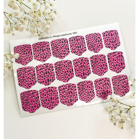 Nagelfolie 385 Nail Wraps für Pediküre AMINAILS