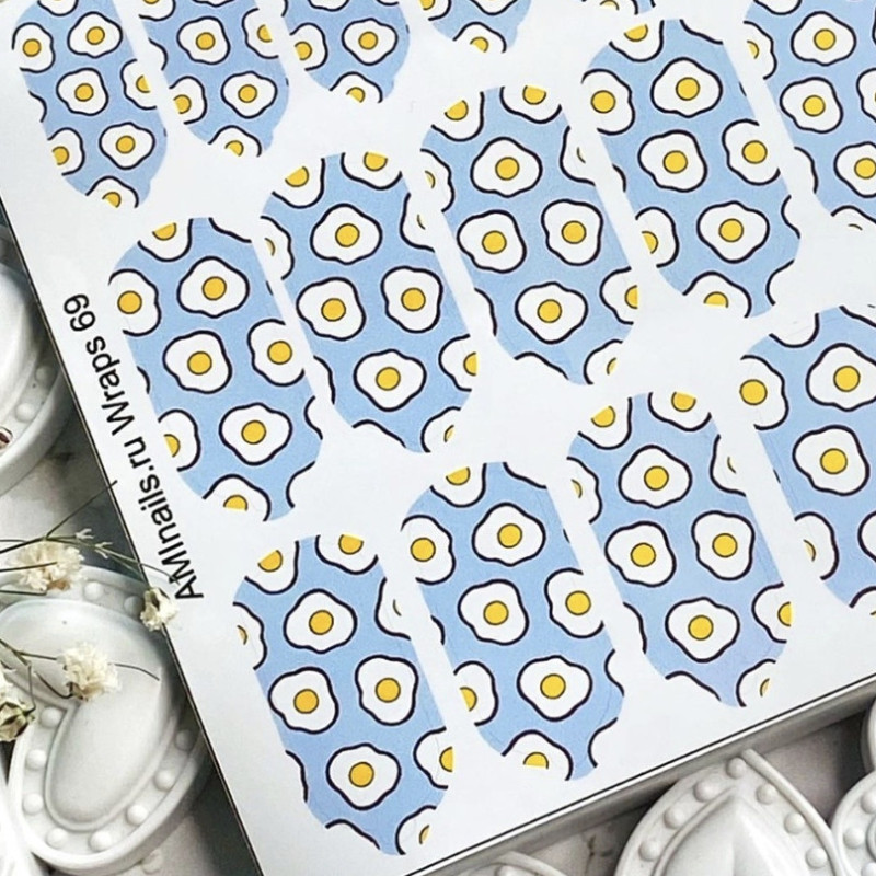 Nagelfolie 69 Nail Wraps für Maniküre AMINAILS-NAIL WRAPS SELBSTKLEBEND-Double Beauty Shop